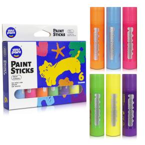 Tempera Paint Sticks - 12 Colors Kids Paints - Non-Toxic Washable Paint Sticks for Kids - Mess Free Quick Drying Art Supplies for Toddlers